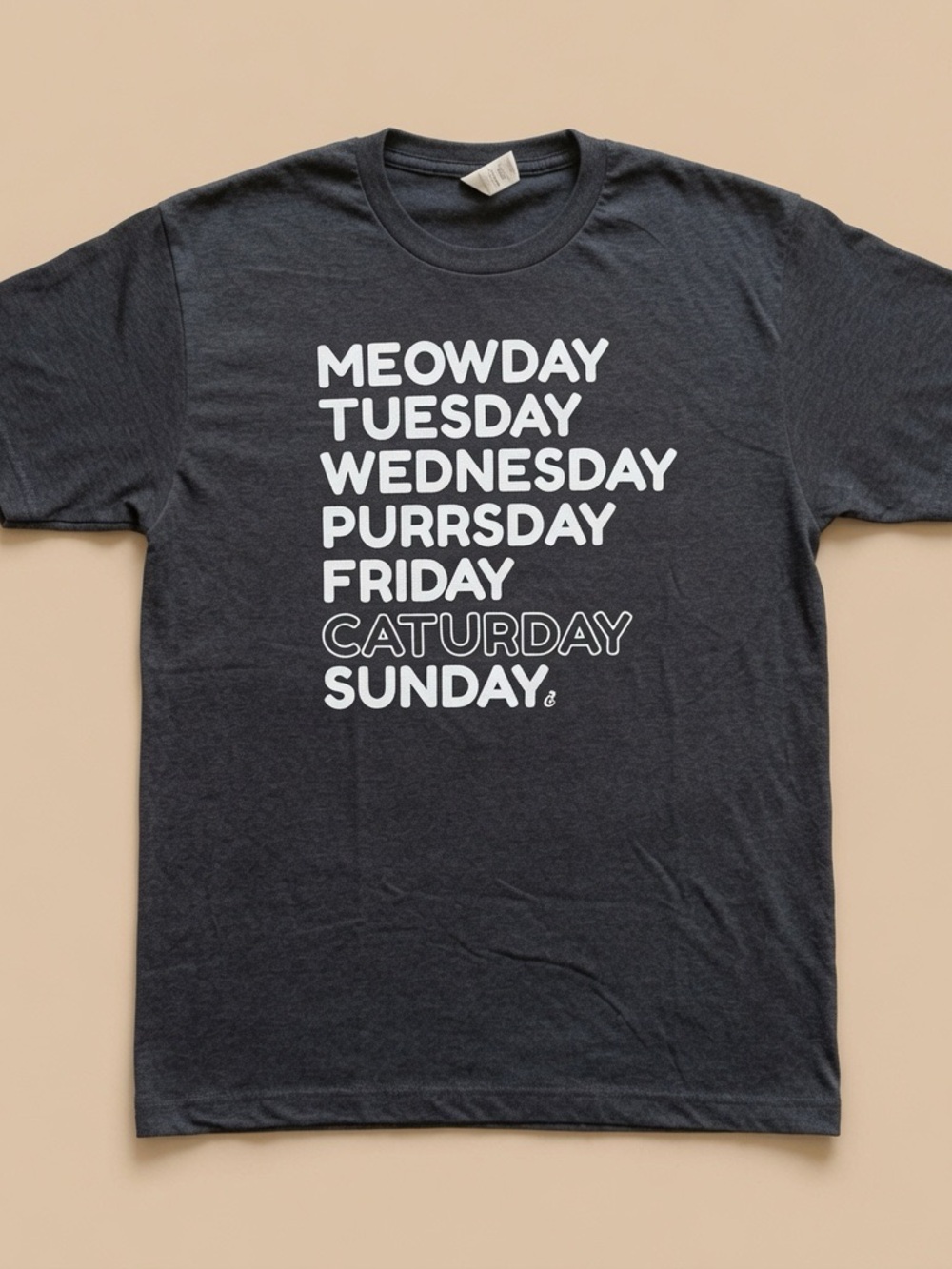 CatLadyBox Meowday Tuesday Cat Graphic T-Shirt | Funny Cat Tee | Size L |